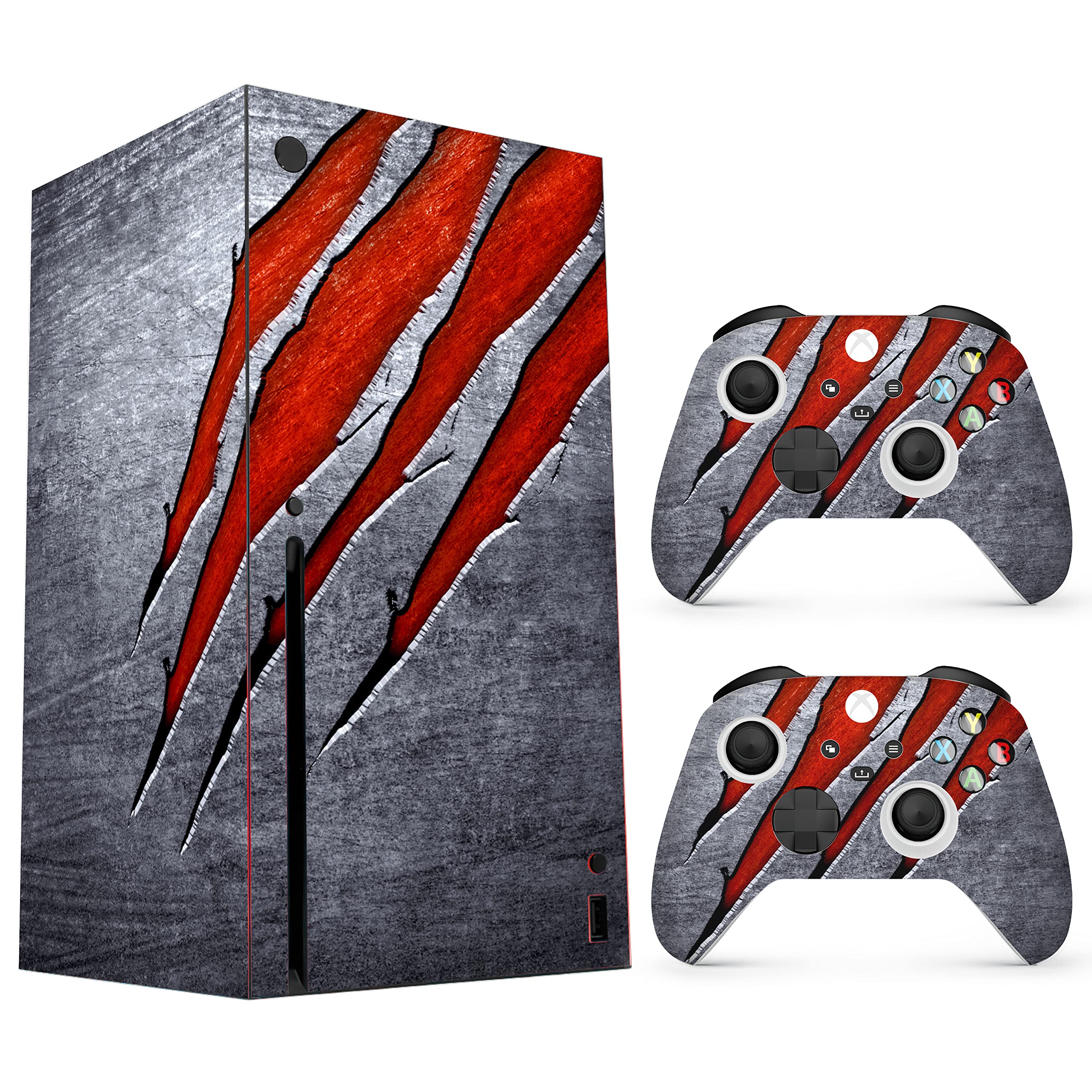 HK Studio X-Box Series X Skin with Monster Claw Design, No Bubble, Waterproof, Full Protection - X-Box Series X Wrap - Inc...
