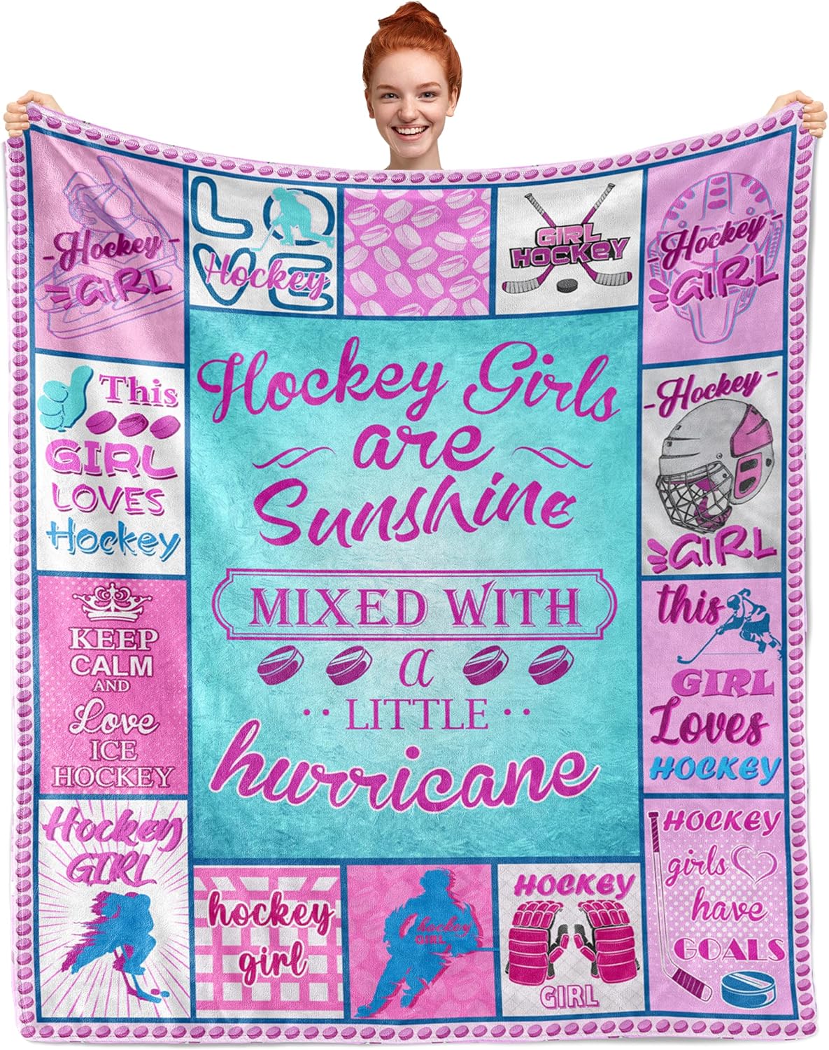 Hockey Gifts, Hockey Blanket, Hockey Gifts Ideas, Ice Hockey Gifts, Field Hockey Gifts, Hockey Gift, Gifts for Hockey Lovers 60"x 50"