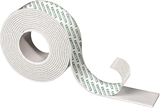 Ordene - Fita Adesiva Dupla Face Espuma, Rolo de 2 Metros com Largura de 2,4 cm, Cor Branca, Linha Aplik