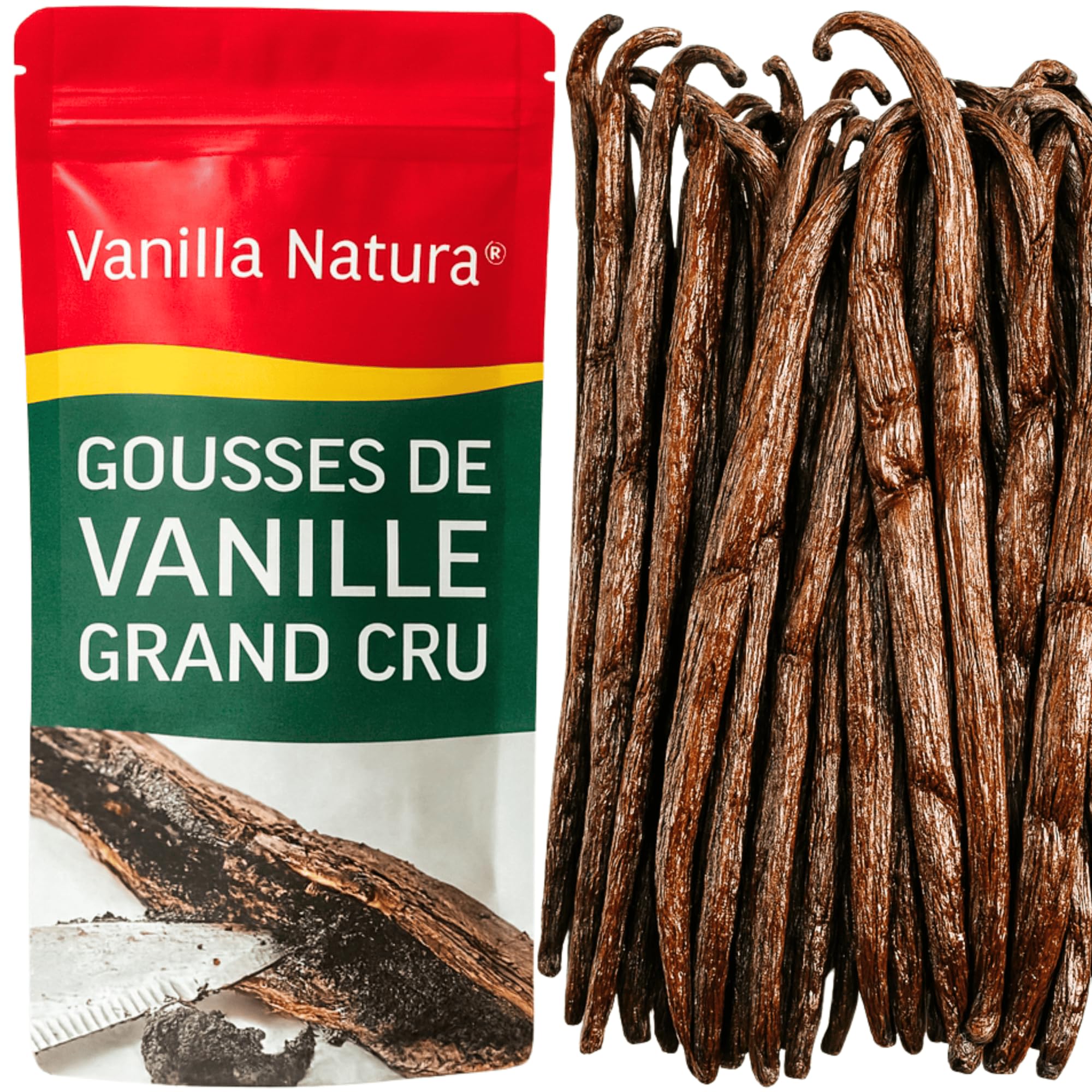 Vainas de Vainilla Premium 14-16 cm Calidad Extra Flexible Perfumada Pack Eco