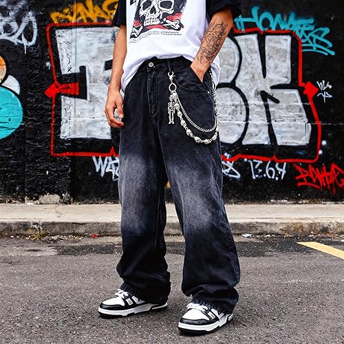 Miniatura 11 de Cadenas punk unisex para pantalones, cadenas de cinturón de alta resistencia, pantalones de hip hop, cadena de jeans con cierres de langosta