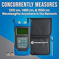 Vista 3 de Jonard Tools PON-55 Medidor de Potencia de Red Óptica Pasiva (-35 a +15 dBm) para BPON/EPON/GPON, Versión APC