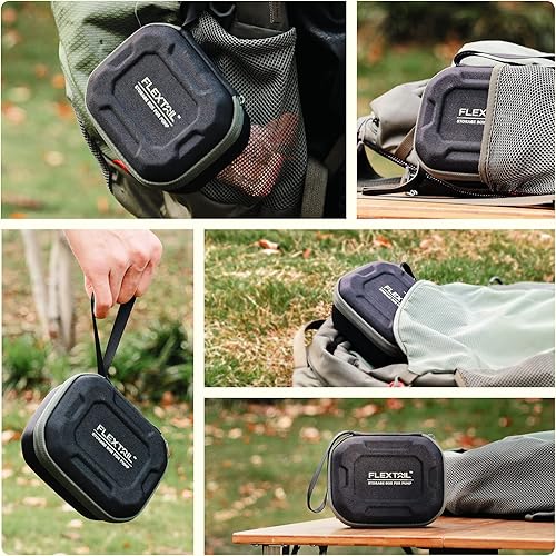 Miniatura 6 de FLEXTAILGEAR Estuche portátil para bomba de aire, material rígido de polipropileno, compatible con TYXTY2XMP2PROMP2PLUS, soporte de almacenamiento