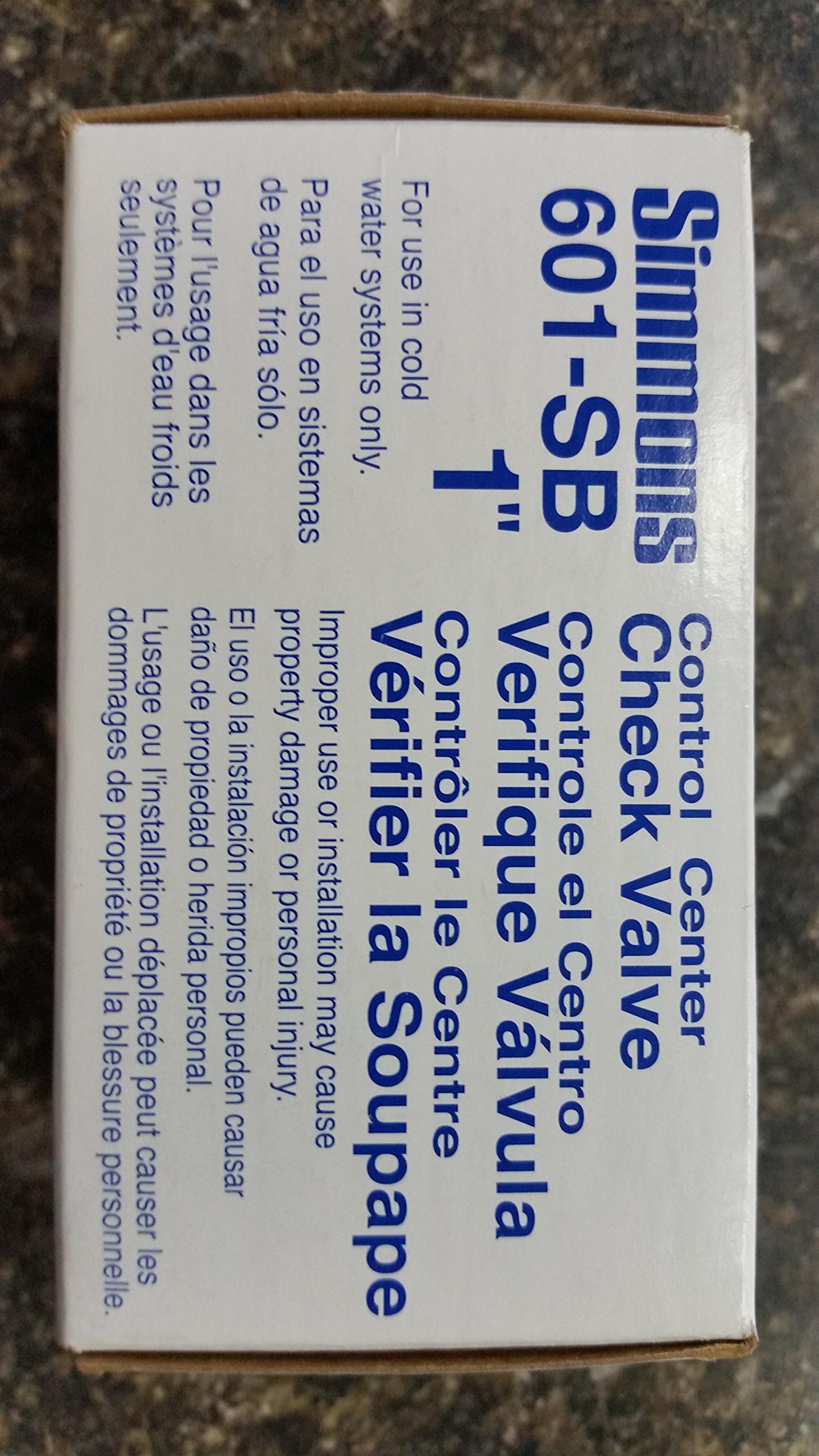 SIMMONS 601SB 4-Hole Female-Threaded Check Valve, 1