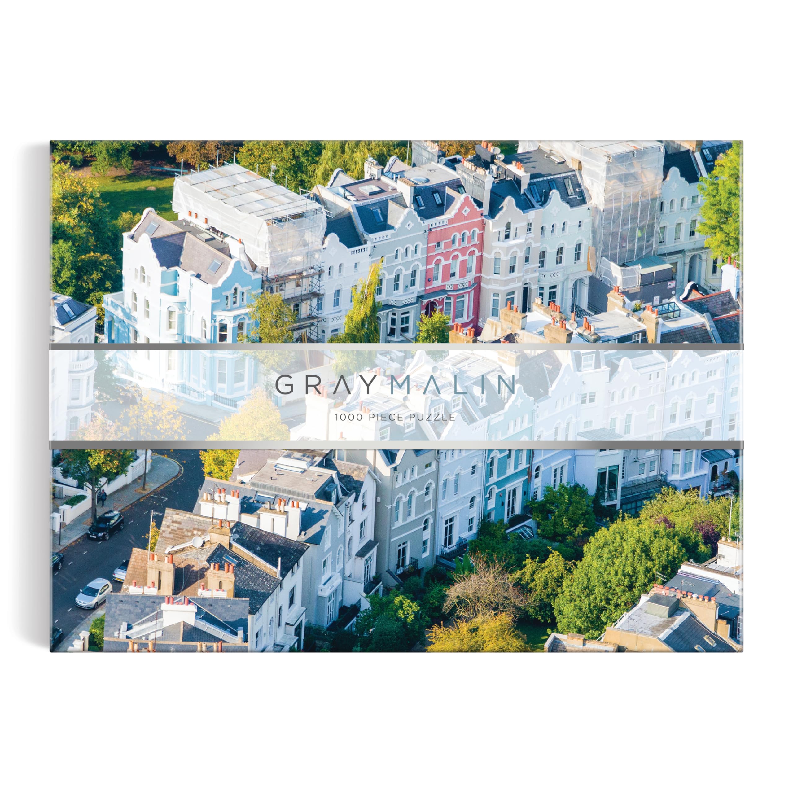 Galison Gray Malin Notting Hill – 1000 Piece Puzzle with Dreamy Springtime Photography of Iconic English Neighborhood From Au Parc Artwork