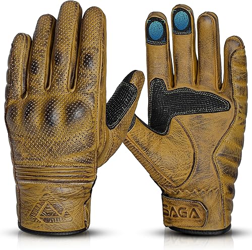 Miniatura 6 de Guantes de motocicleta para hombres y mujeres, guantes de conducción para pantalla táctil con protección de nudillos, ideales para BMX, ATV, MTB,