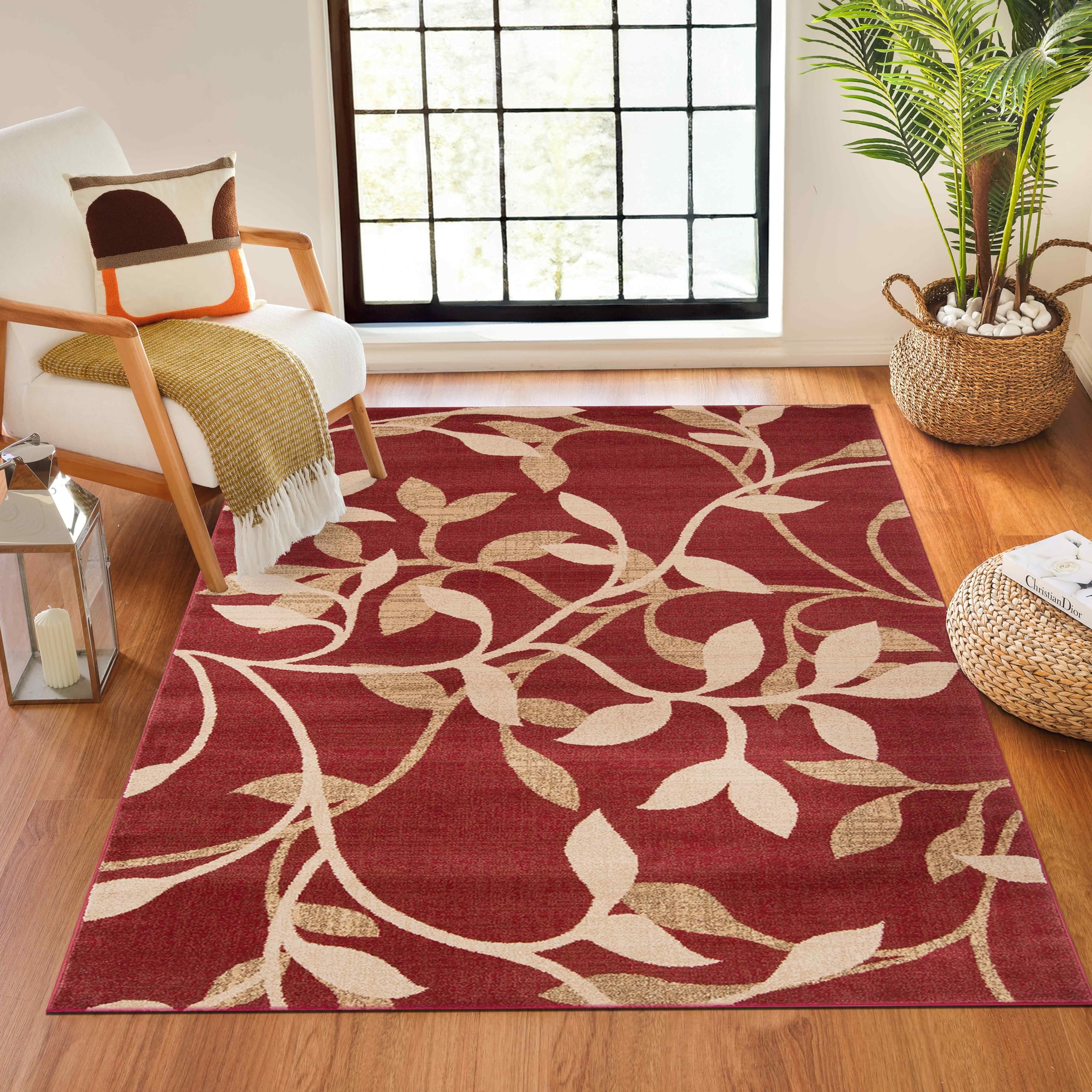 Livabliss BALSAM Scandi Oriental Boho Tan Area Rug - Brown - 160 x 230 cm