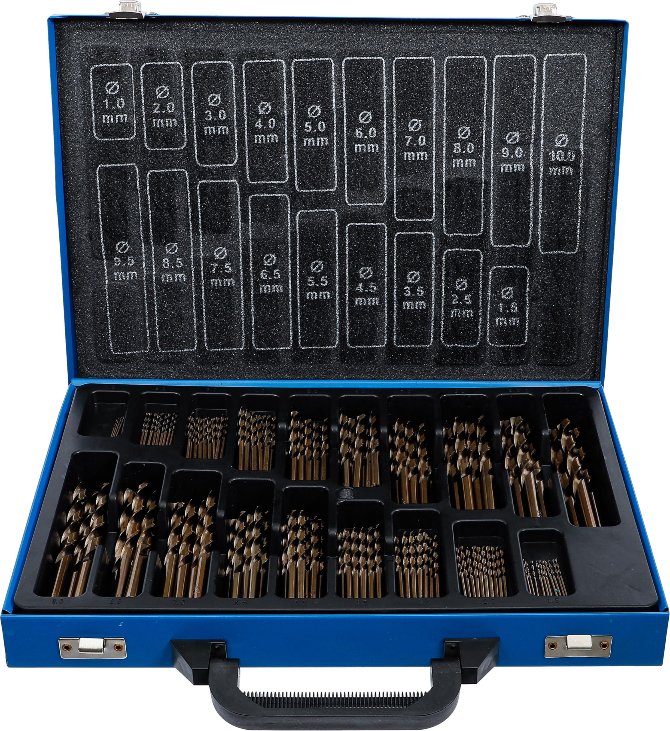 BGS 2000 | Juego de brocas espirales | HSS | aleación de cobalto 5% | 1 - 10 mm | 170 piezas