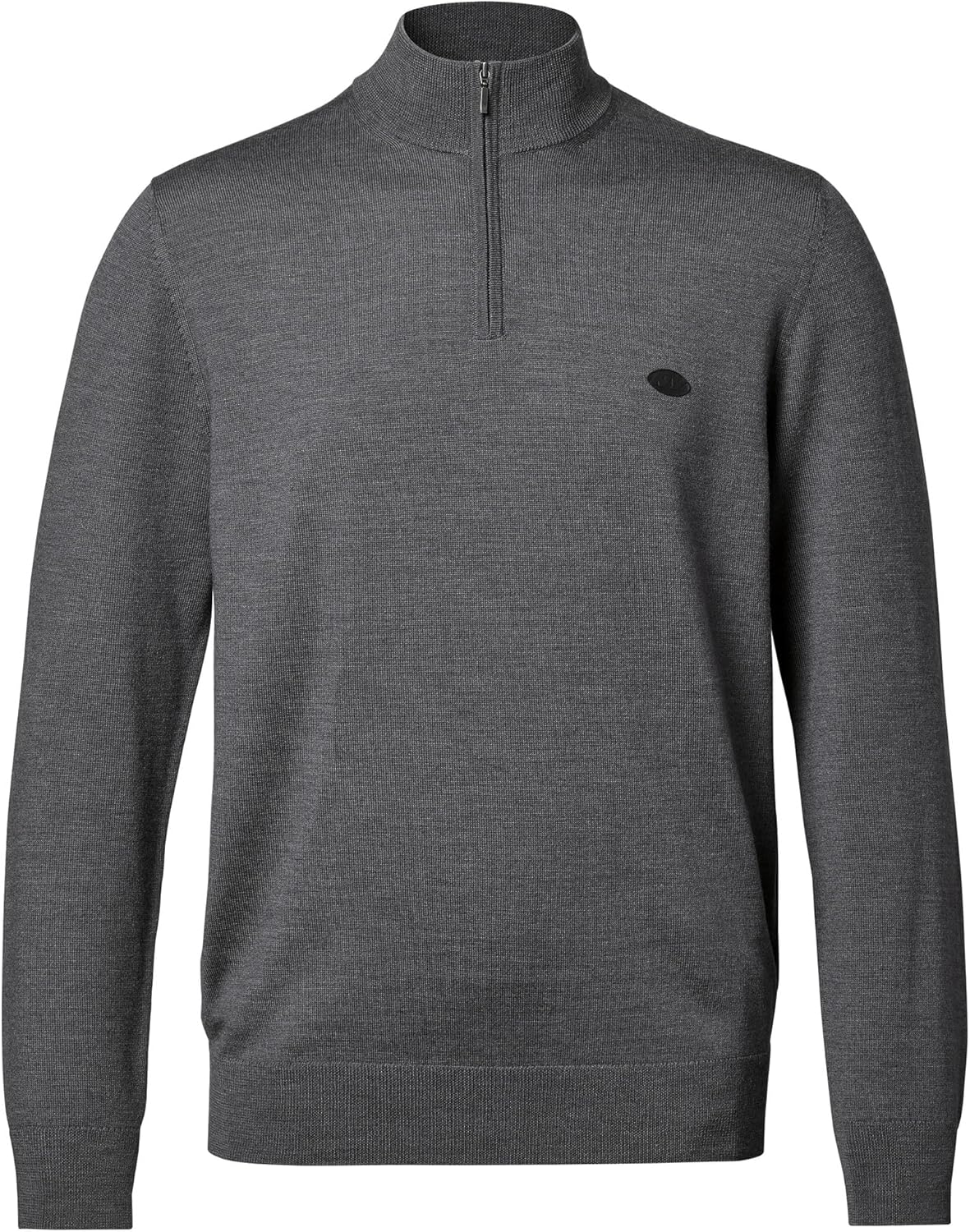 Charles Tyrwhitt Men's Gray New York Jets Merino Quarter-Zip Pullover Sweater