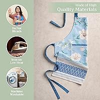 Vista 505 de Maison d' Hermine Delantal 100% de algodón para mujeres con bolsillo de cocina delantal de chef para hombres, decoración de Pascua