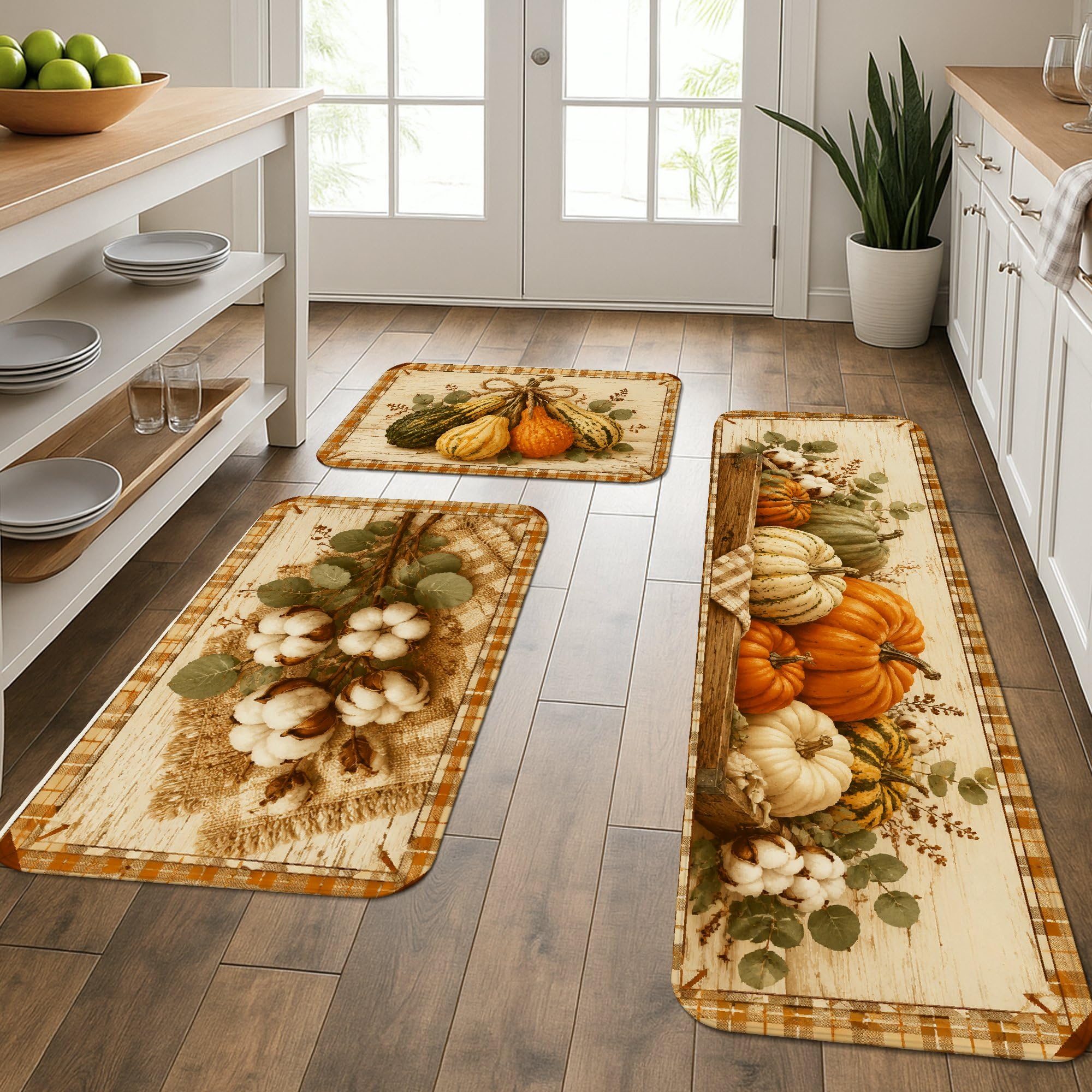 Tapis de cuisine anti-fatigue lavables contre le sol froid de l'évier
