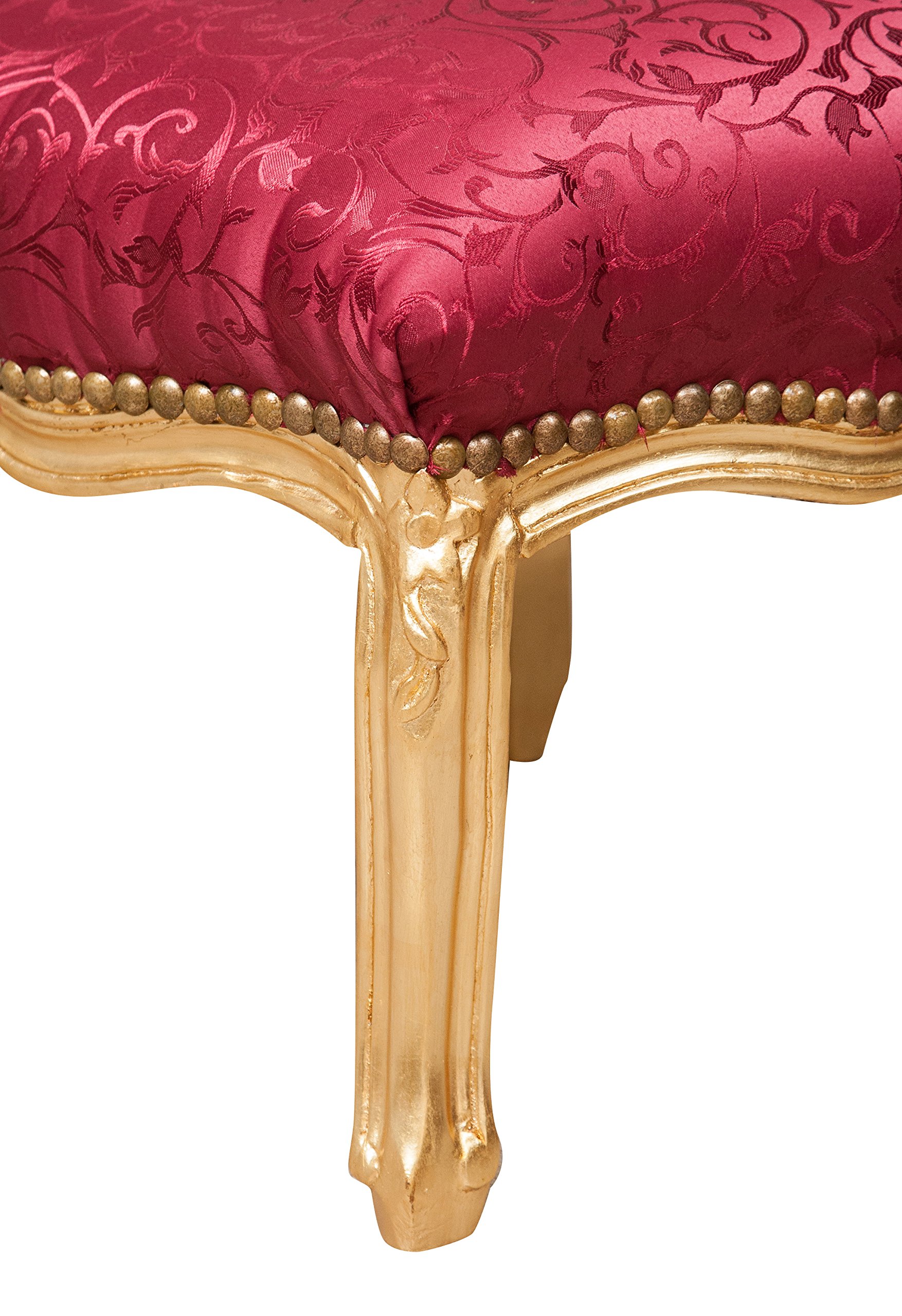 Chesterfield pouf MODERN BAROCK 92cm marron antique Pouf