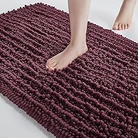 Vista 15 de FLOLEOPA Alfombras de baño de microfibra suave y esponjosa, tapetes de baño absorbentes, antideslizantes, lavables a máquina y de secado rápido