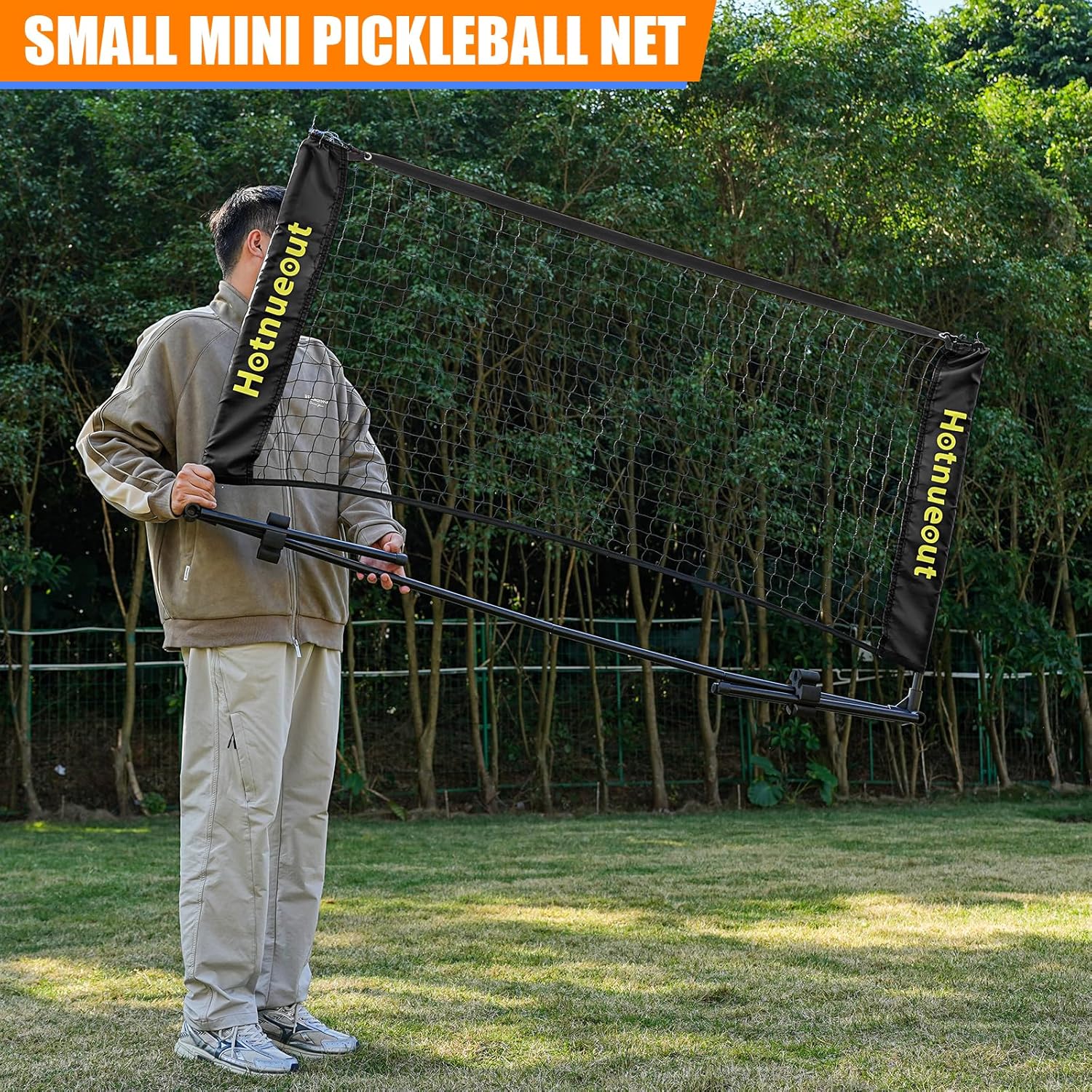 5FT Small Mini Pickleball Net Set - Quick Setup Indoor/Outdoor Portable Practice Net, Net Small Equipment Training Net