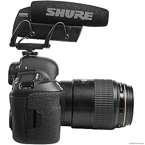 Shure VP83 LensHopper Camera-Mounted Condenser Shotgun Microphone for use with DSLR Cameras and HD Camcorders - Capture Detailed, High Definition Audio with Full Low-end Response