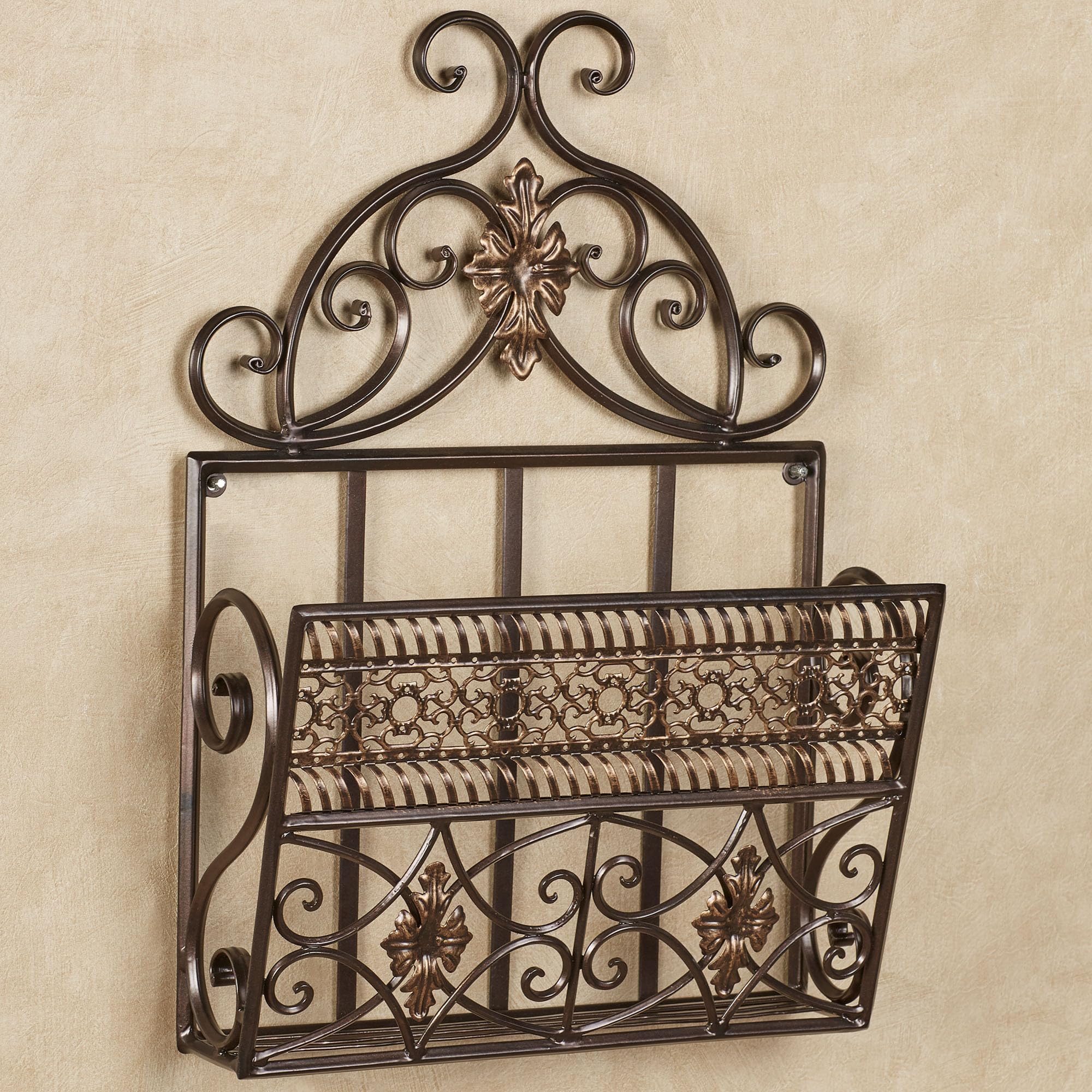 Touch of Class Charleston Metal Wall Organizer Bronze Single 13