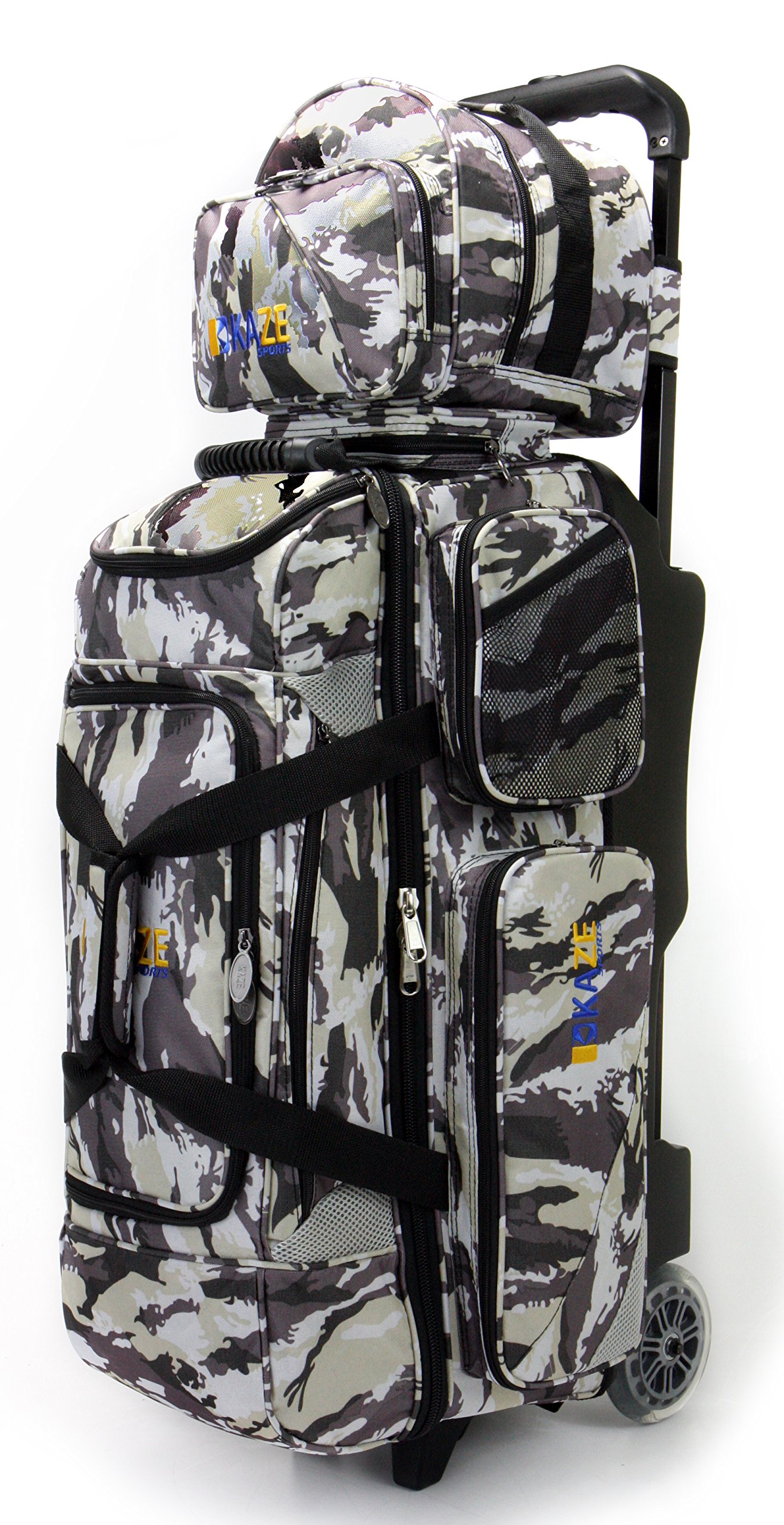 KAZE SPORTS 3 Ball Bowling Roller + 1 Ball Color Matching Add On Tote