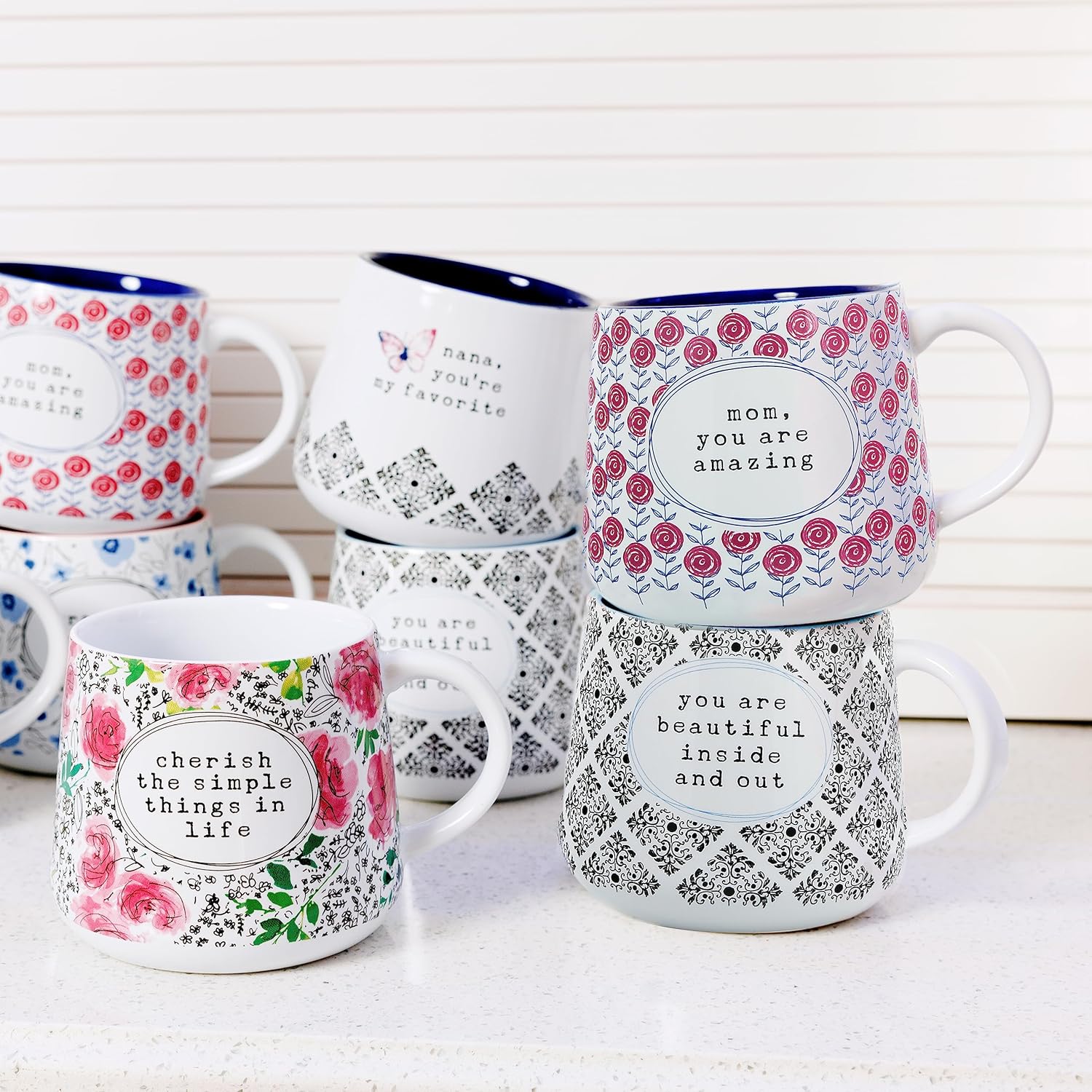 Pavilion Gift Company - You Are Beautiful - 18-ounce Stoneware Mug, Mothers Day Gift, Friend Sister Aunt Coffee Cup, 1 Count - Image 8