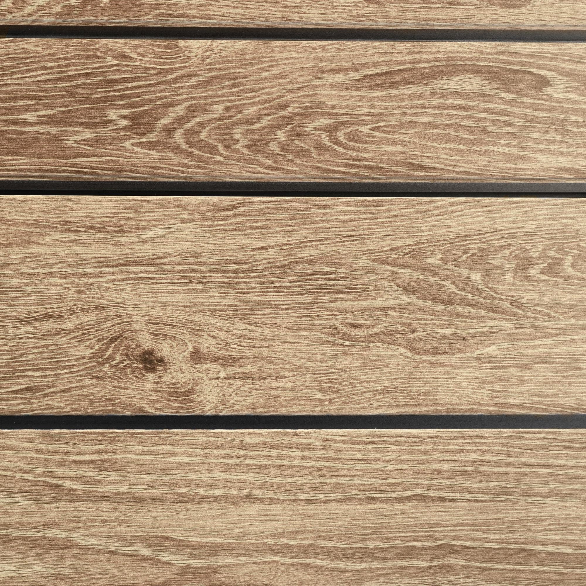 Hoggar - Caseta Perros Exterior - 102x115x105cm - Suelo Incluido - 2 Respiraderos de Ventilación - Protección UV e Impermeable – Efecto Madera - Casa para Mascotas Oak O10 de Resina
