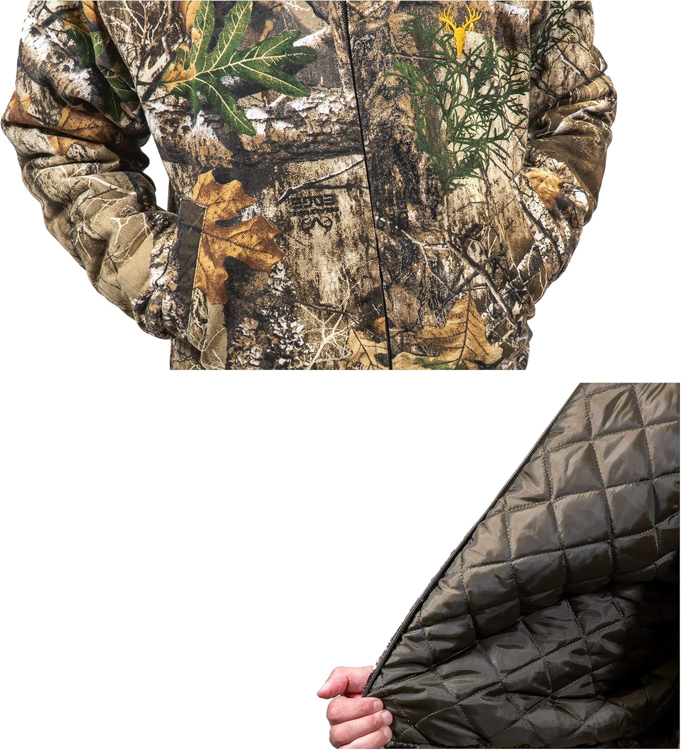 HOT SHOT Youth Insulated Twill Camo Hunting Jacket, Insulated Boy's Winter Coat, Ultra Quiet Camouflage Kids Hunting Gear - Image 5