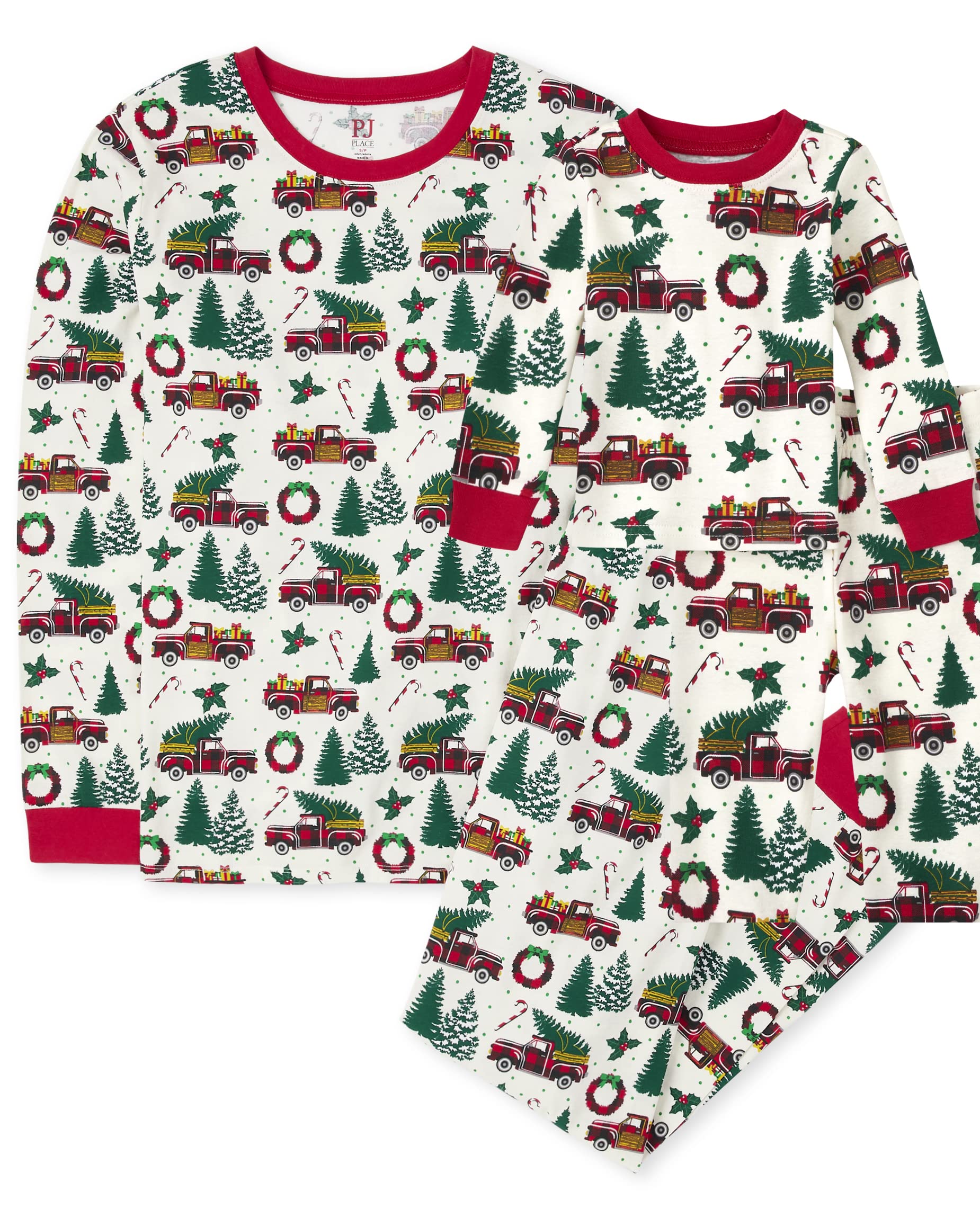 The Children's PlaceKids' Family Matching, Christmas Pajama Sets, Fleece Seasonal