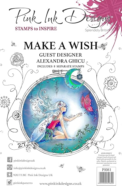 Pink Ink Designs Make A Wish-Clear Stamp Set, A5