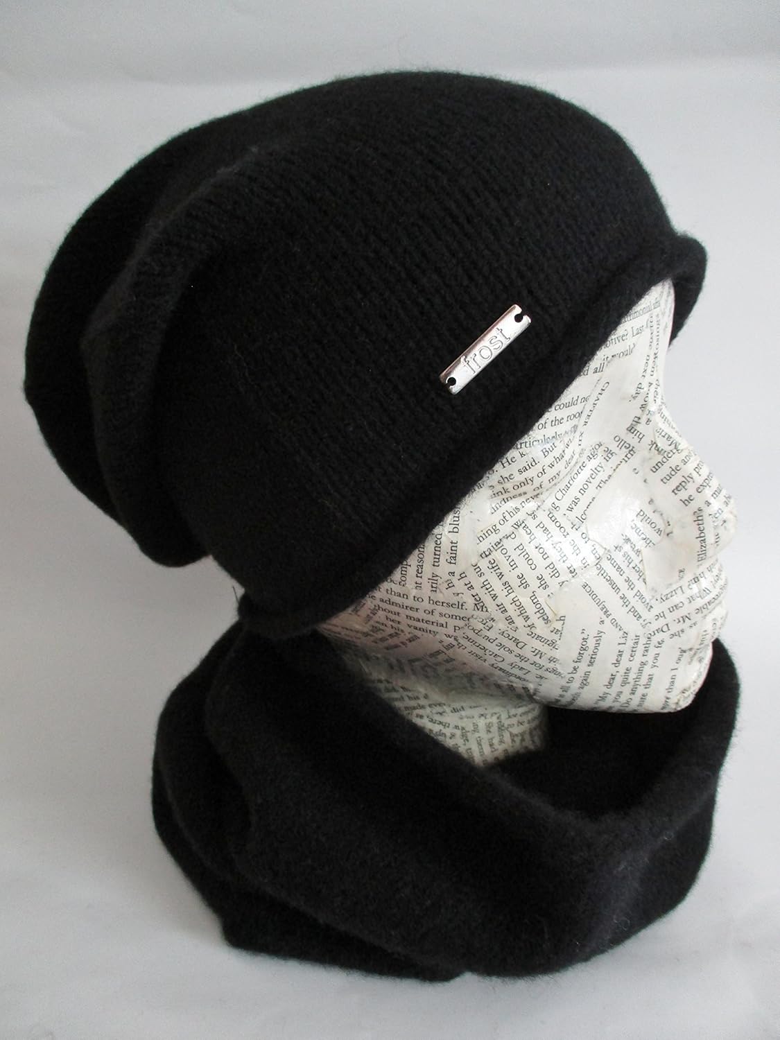 Frost Hats Cashmere Slouchy Winter Hat for Women, Men Soft Warm Wool Knitted Beanie Oversized Cap