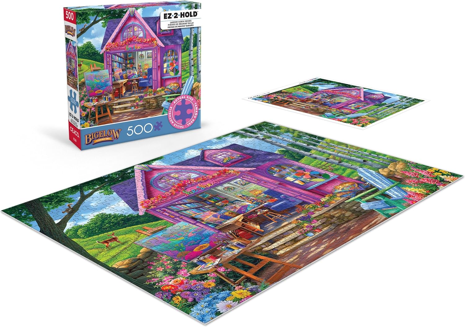 Ceaco - 500 Piece Jigsaw Puzzle - : She Shed Studio (Chris Bigelow)