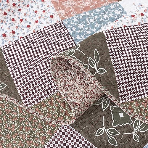 Miniatura 7 de HoneiLife Juego de colcha de tamaño King extragrande de 120 x 120 pulgadas, 3 piezas, California King extragrande, todas las estaciones, ropa de