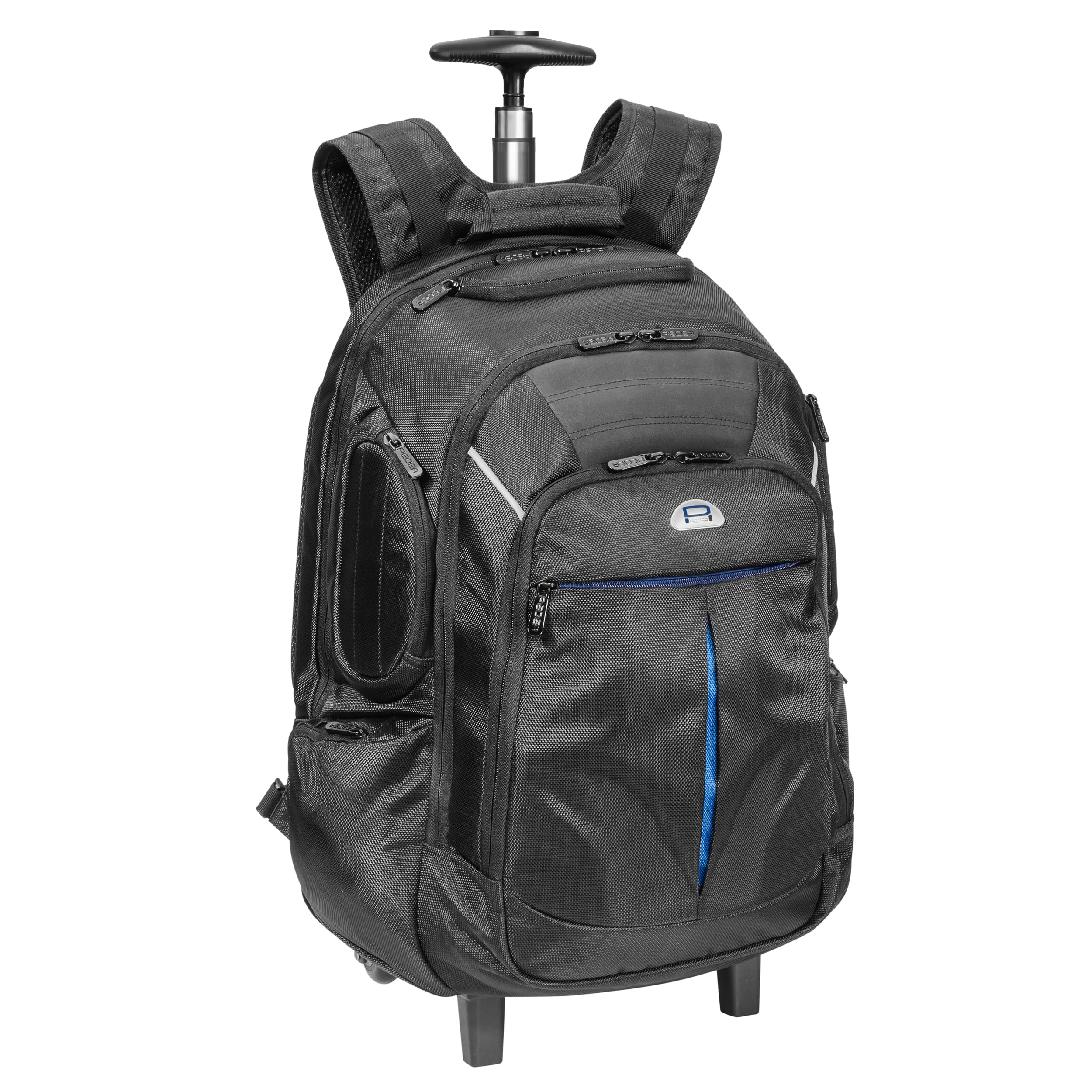 Pedea Business Rucksack-Trolley Premium Laptop-Rucksack bis 17,3 Zoll (43,9 cm) mit Übernachtungsfach und Rollen, schwarz