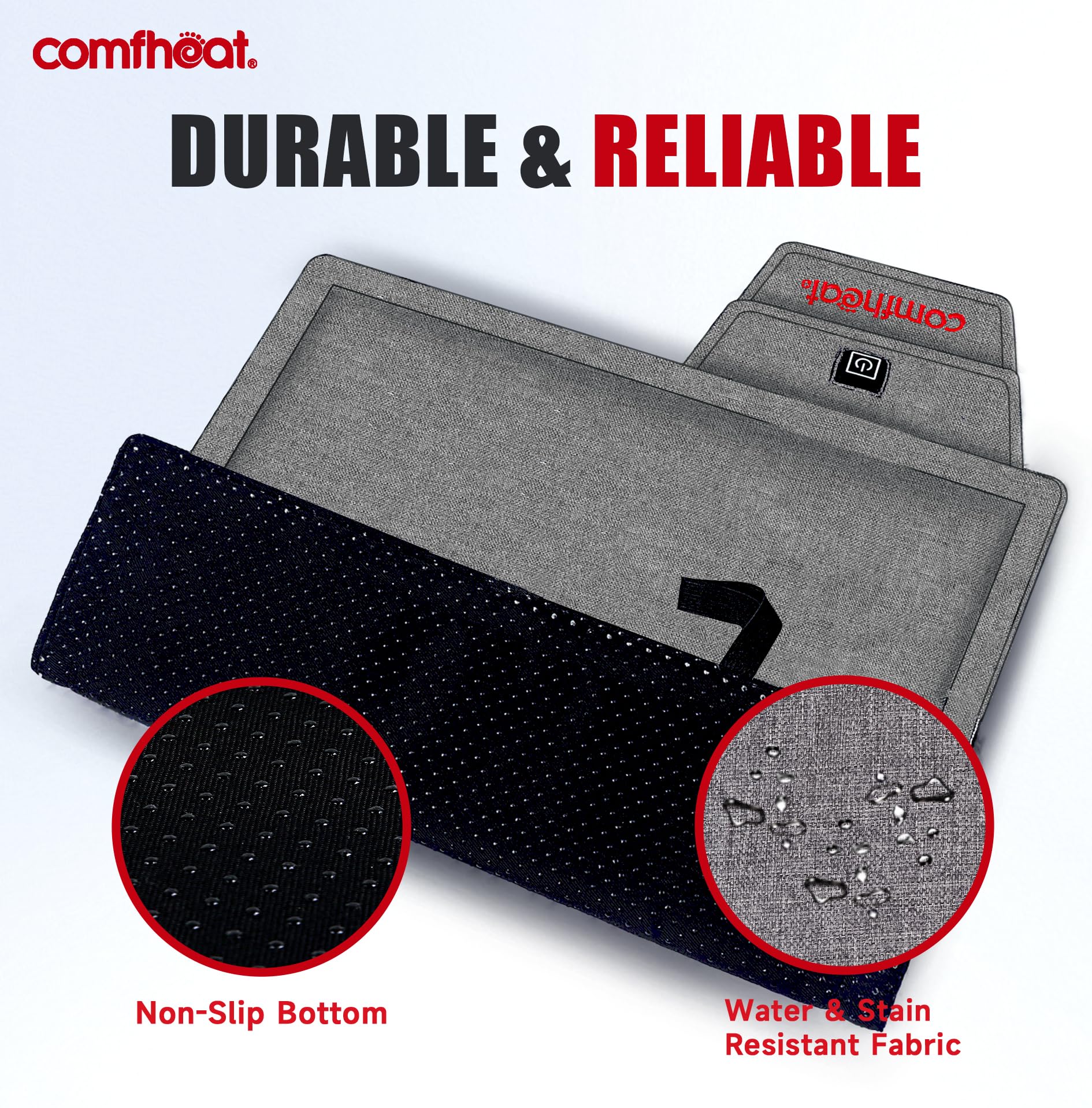 Extra Wide Stadium Cushion Extra Wide Heated Stadium Seat Cushion | Foldable Bleacher Pad With 3 Heat Settings & 10000mAh Power Bank Foldable Stadium Heated Cushion With Battery - View #6