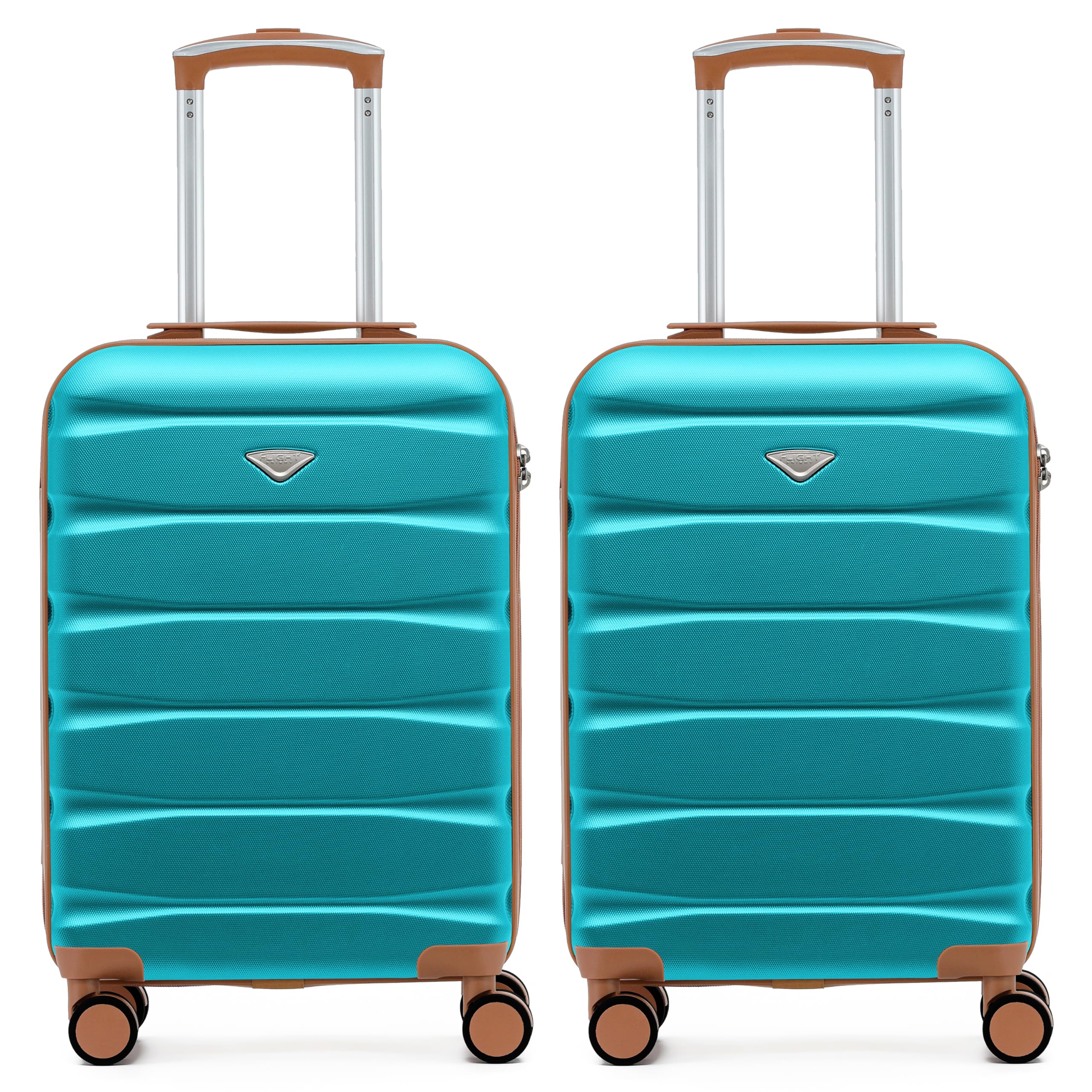 Flight Knight Underseat Cabin Suitcase 45x36x20cm | Free Hand Luggage for EasyJet & Wizz Air | Lightweight ABS Hard Shell with 8 Silent-Glide Spinner Wheels | Max Space Travel Bag — view 106