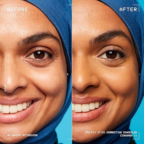 Vista 29 de NYX PROFESSIONAL MAKEUP - Corrector de piel en barra Pro Fix Stick, de cobertura media aplicable en capas, tono verde 0.1 VERDE