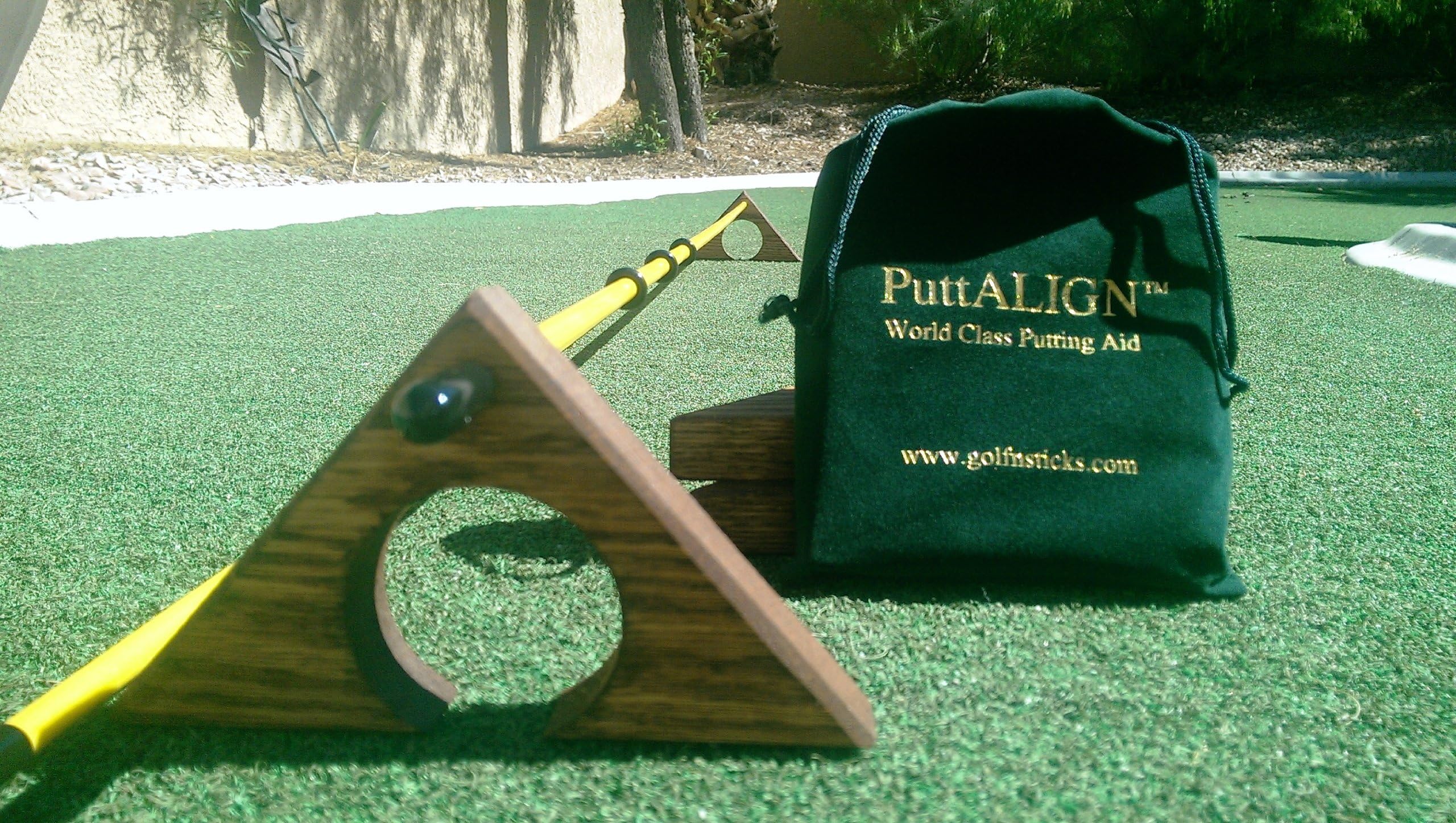 PuttAlign 2 in 1 Golf Training Aid / Putting Aid & Golf Alignment Sticks!