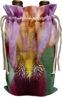 3dRose Danita Delimont - Flowers - Maine, Harpswell. Close-up of iris flower - US20 BJA0058 - Jaynes Gallery - Wine Bag (wbg_90576_1)