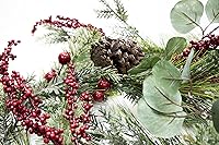 Vista 2 de CraftMore Brighton Pine - Guirnalda de Navidad de 72 pulgadas