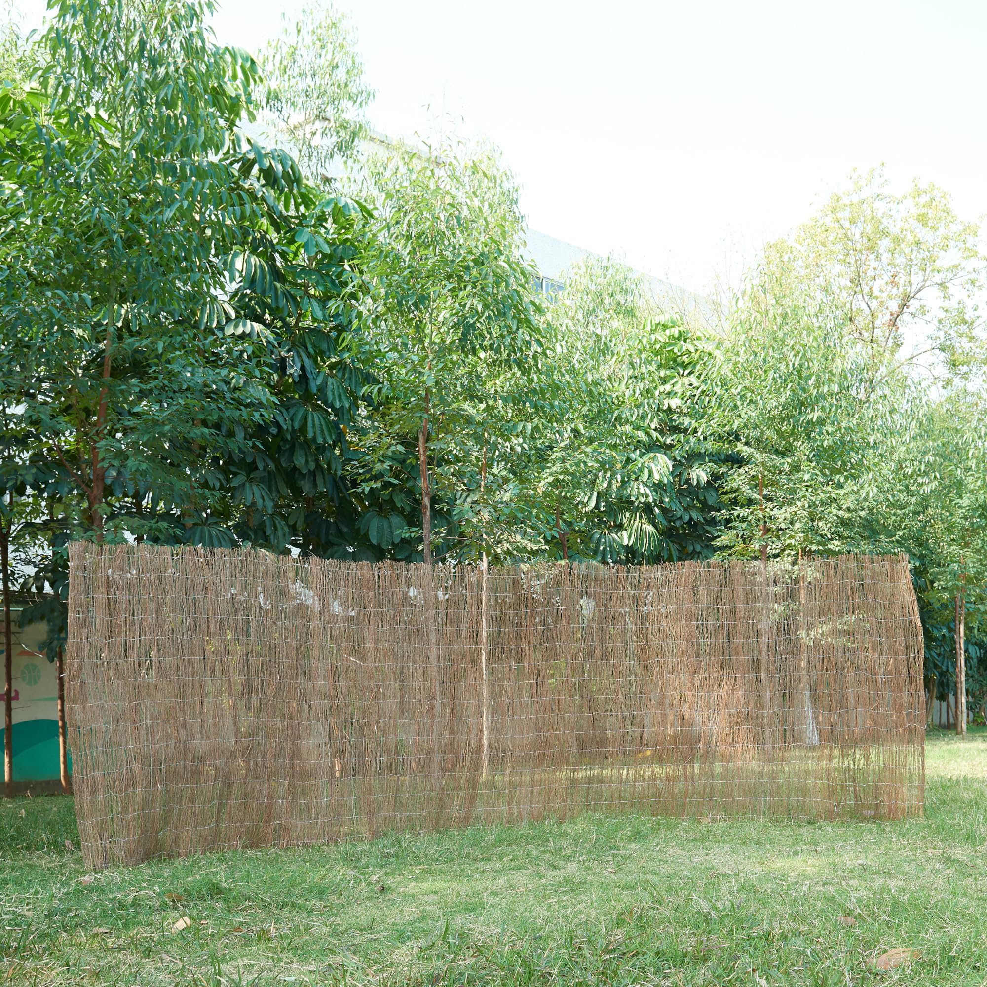 casa.pro Valla de Brezo Valla Jardín Exterior Balcón Terraza Pantalla de Privacidad Protección contra Viento Resistente Ramas Secas Rollo de - Aspecto Natural