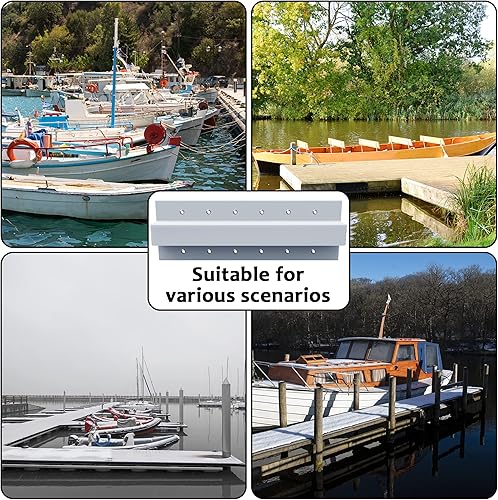 Miniatura 6 de Parachoques rectos para embarcaciones de 39.5 pulgadas, resistentes a los rayos UV, borde de esquina de barco, parachoques de borde de barco marino