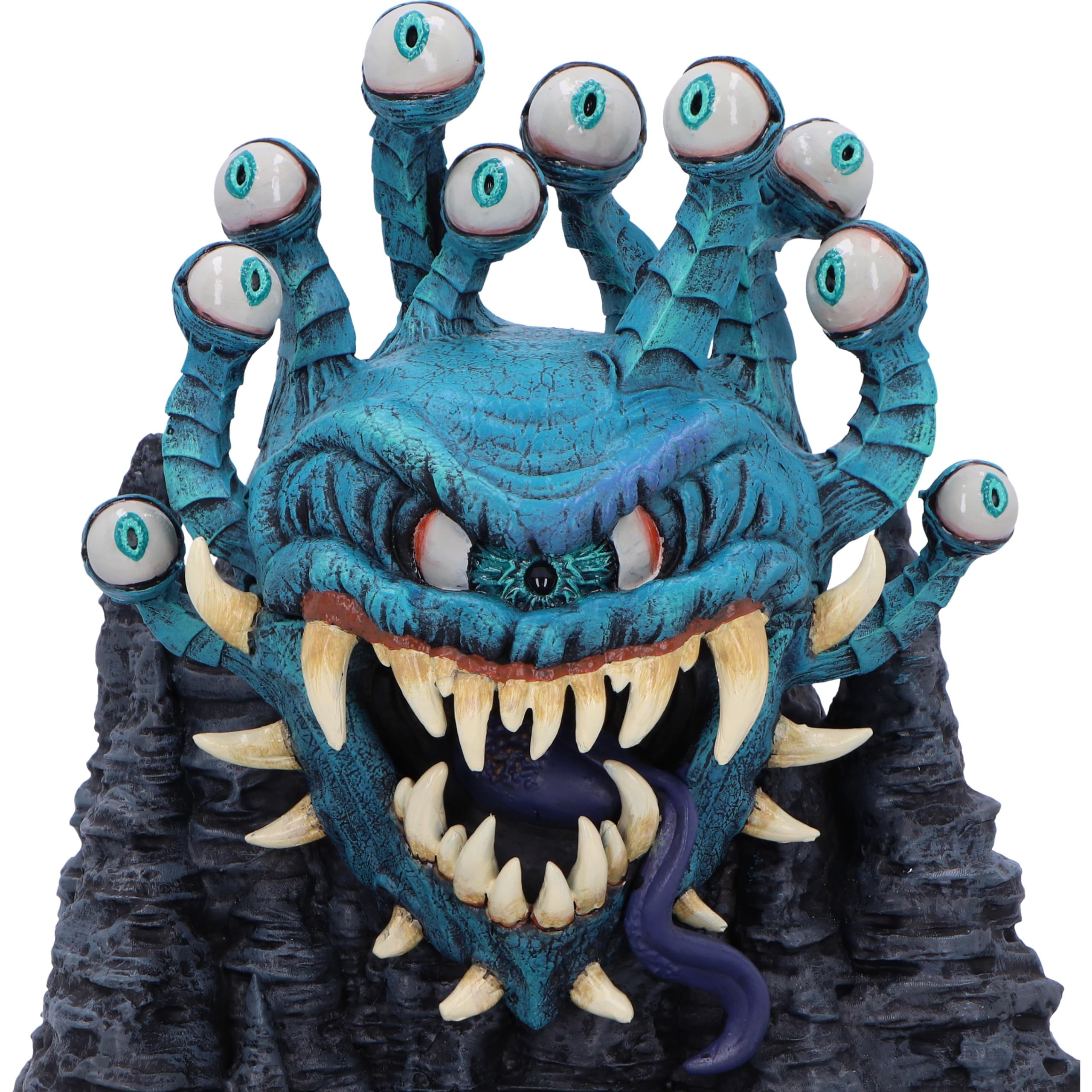 Nemesis Now Dungeons & Dragons Beholder - Scatola per dadi in resina, 15 cm, prodotto ufficiale D&D, design unico, in resina di alta qualità, accuratamente dipinta a mano