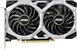 MSI Jeu GeForce GTX 1660 192-Bit HDMI/DP 6GB GDRR5 HDCP Appui DirectX 12 Ventilateur double VR Prêt OC Carte graphique (GTX 1660 VENTUS XS 6G OC) (Renewed)