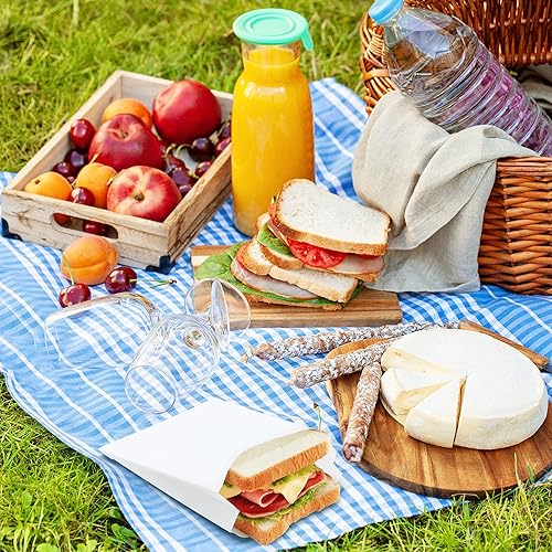 Miniatura 5 de BagDream Bolsas de papel para sándwich de 7.9 x 6.3 x 1.96 pulgadas, 200 unidades, bolsas de papel para sándwich de cocina, sellables con