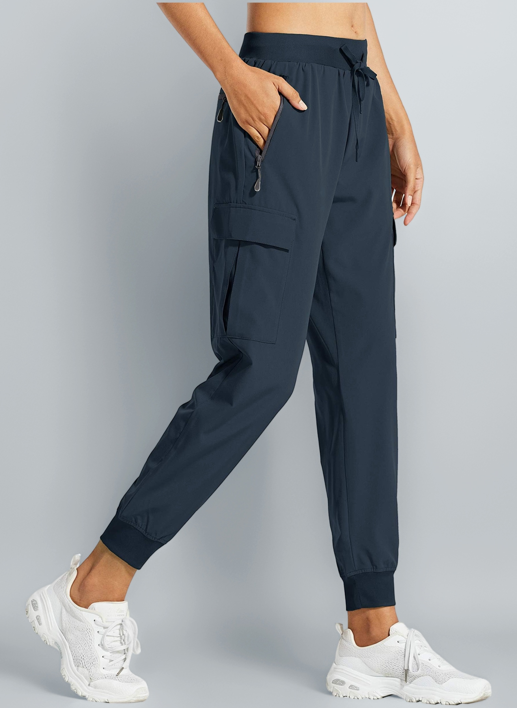 Libin Women's Cargo Joggers Lightweight Quick Dry Hiking Trousers Athletic Workout Lounge Casual Outdoor