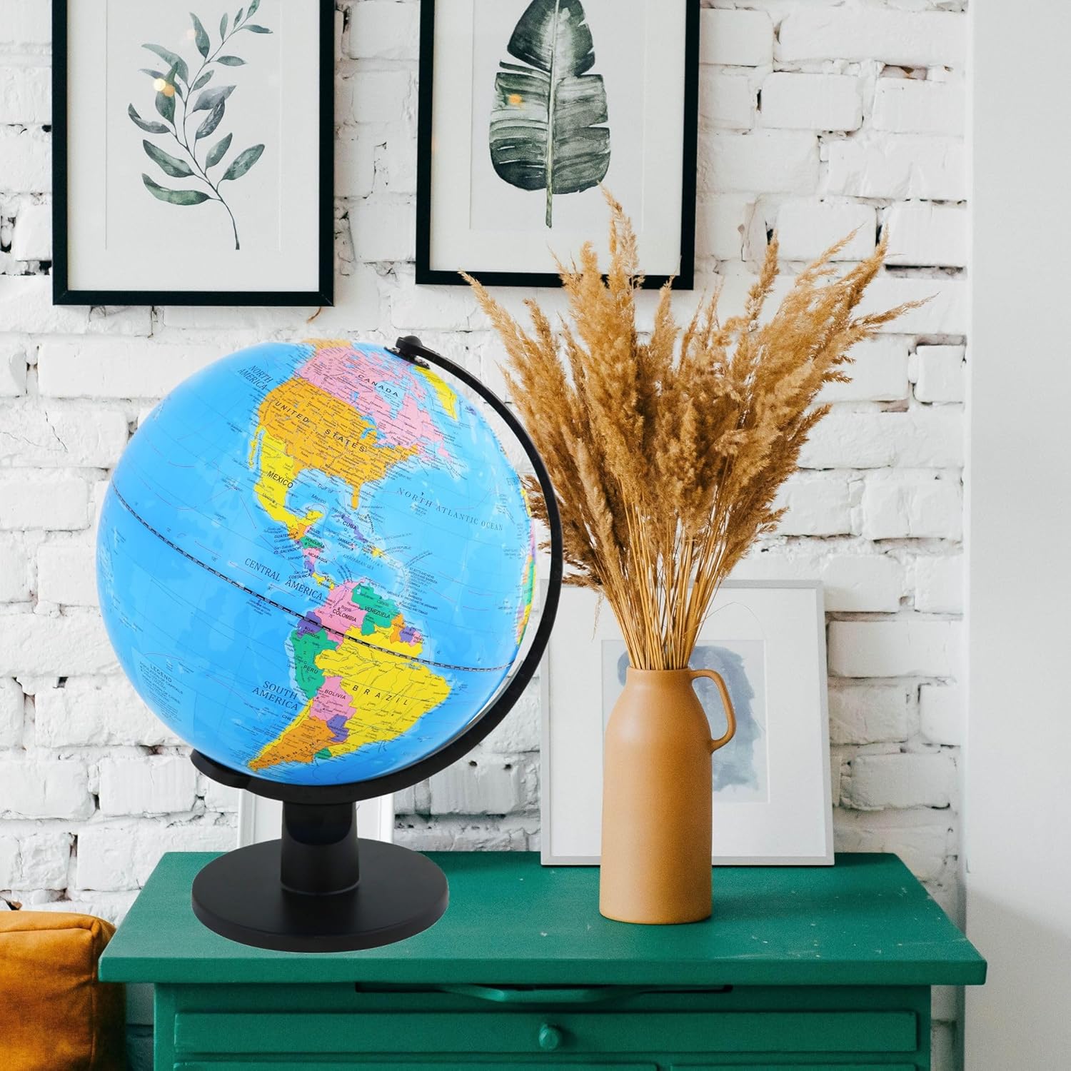 12"/30cm World Globe Educational Political Map (12"/30cm diameter)