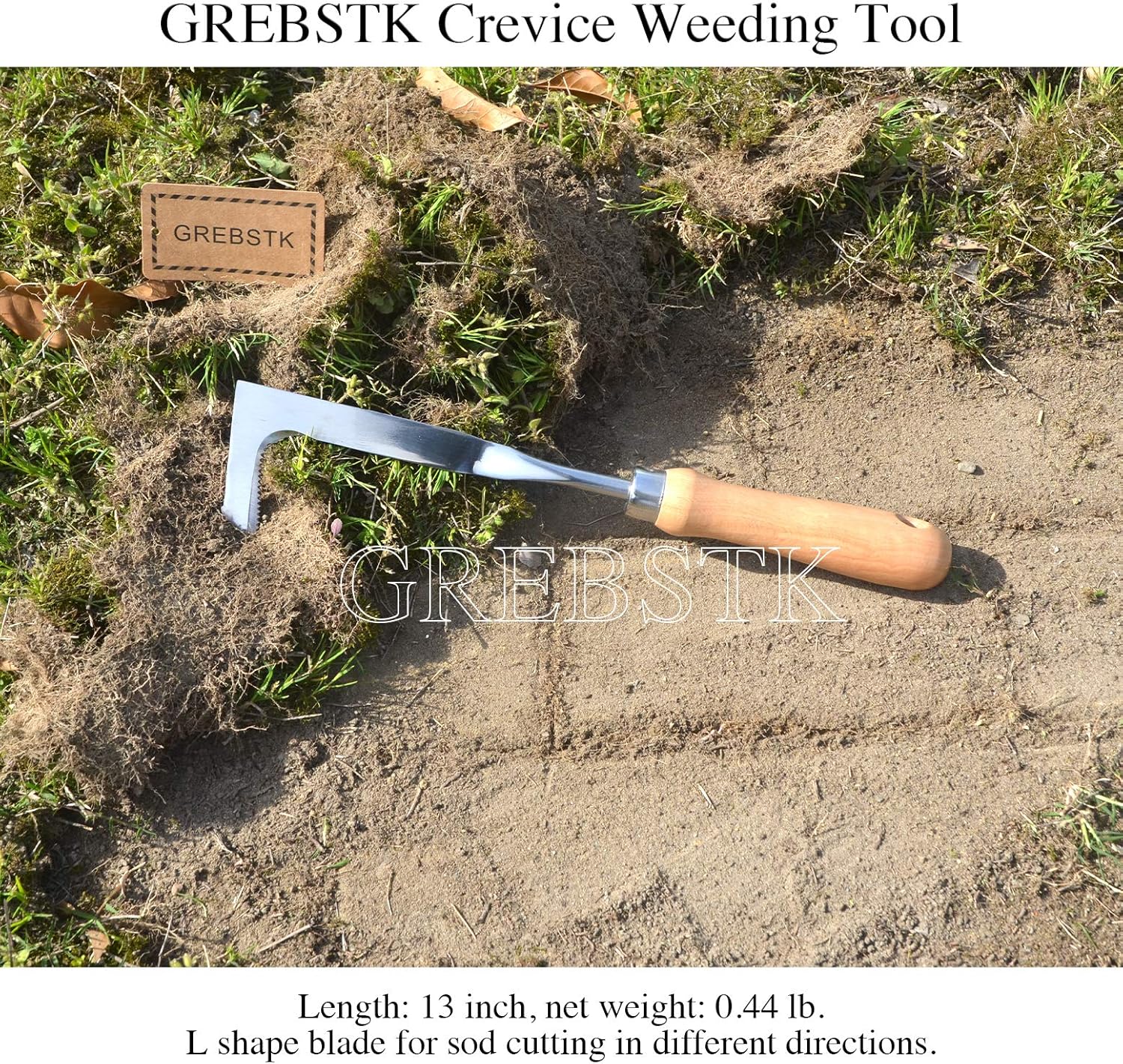 GREBSTK Crack Weeder Crevice Weeding Tool Manual Weeder Beech Handle Lawn Yard Gardening Tool : Patio, Lawn & Garden