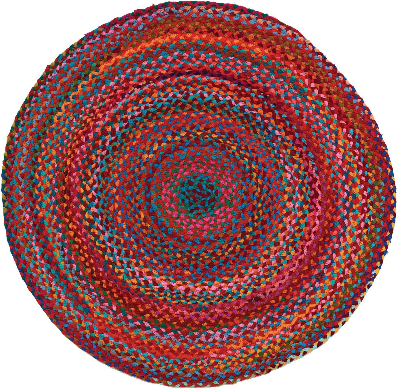 Extra Weave USA Carnivale Braided Rug, 3Feet Round Home
