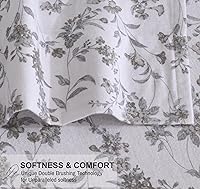Vista 98 de RUVANTI Flannel Sheets Twin Size - 100% Cotton Double Brushed Twin Sheets Set, Deep Pockets 16 Inches, All Seasons Breathable & Extra Soft Bed Bali