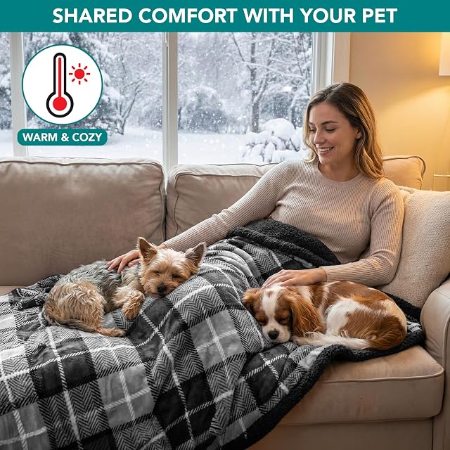 Foto 4 de 8 de PetAmi - Manta impermeable para perros medianos y grandes, cachorros, gatos, para sofá, protección a prueba…