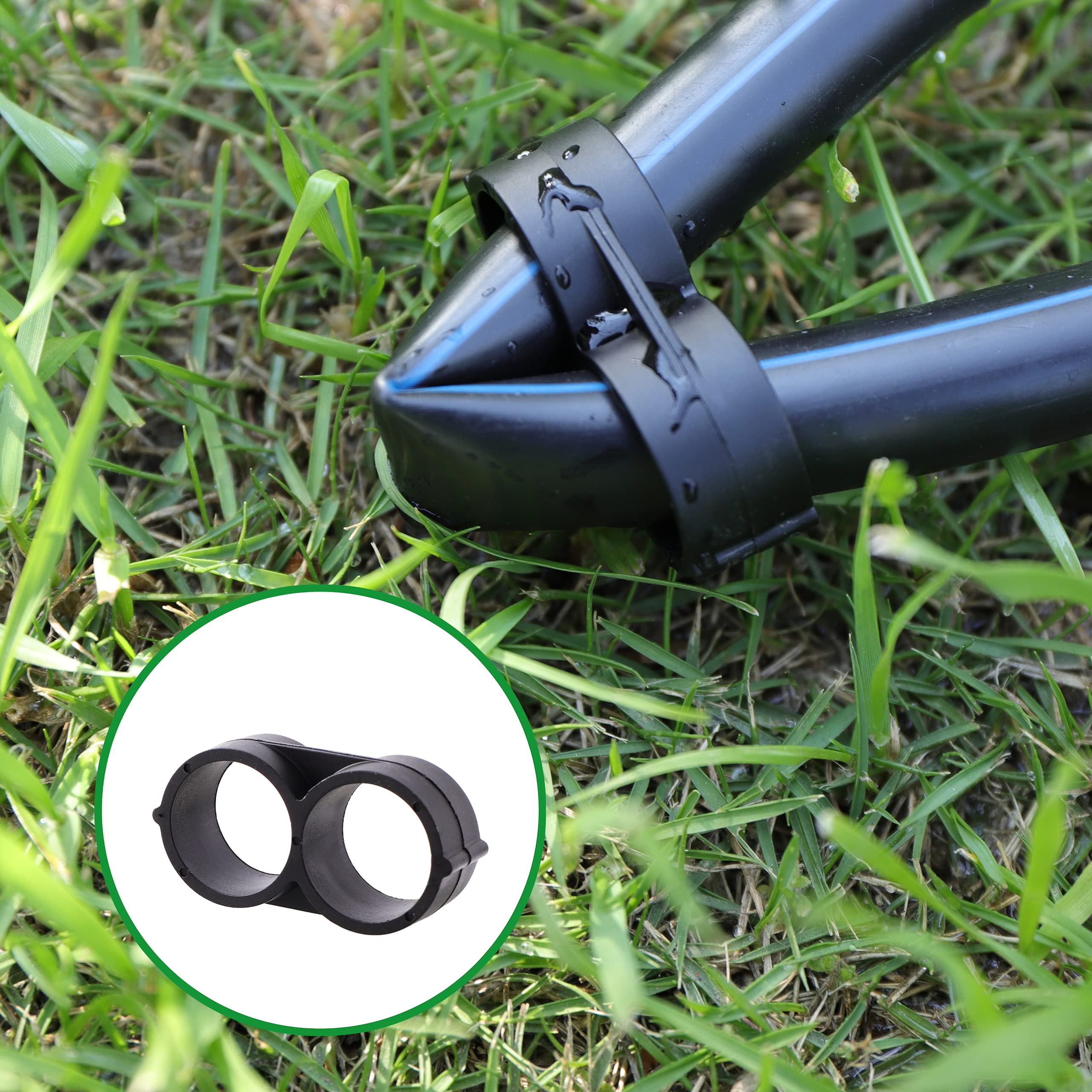 FOGWOWO 1/2 inch Drip Irrigation kit(17mm.600 ID), 28 pcs1/2 inch tubing connectors, Including 8