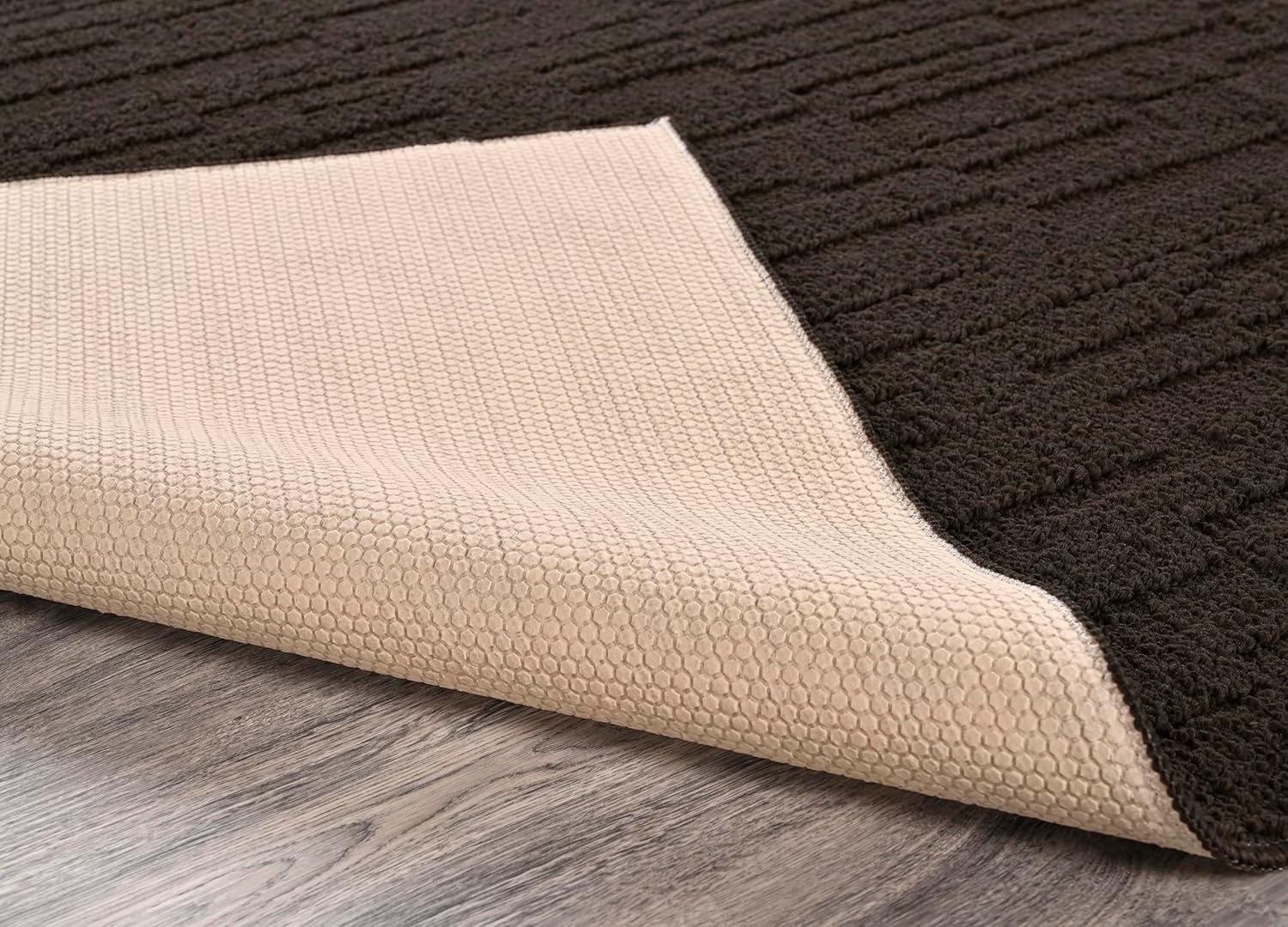Garland Rug Pixel Mocha 2 Ft. X 8 Ft. Area Rug By Garland Ideal for Living Rooms & Hallways, Stylish & Durable for High-Traffic Areas