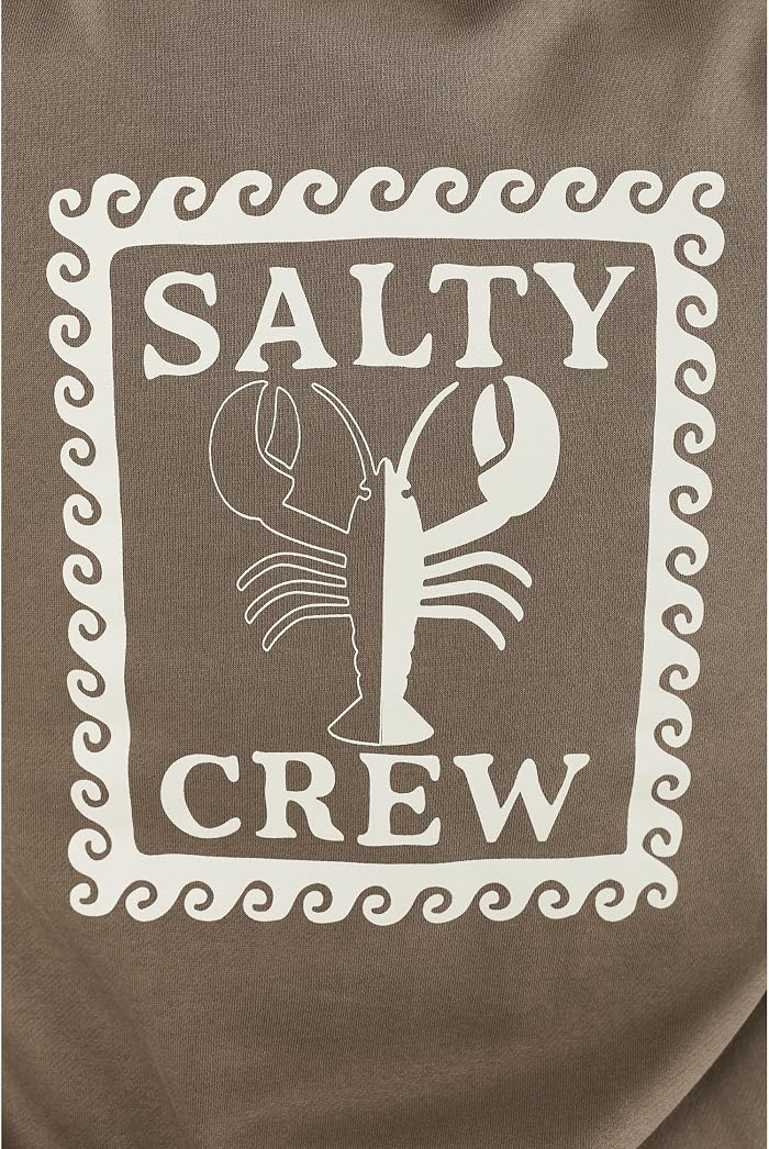 Женская толстовка с капюшоном на молнии Salty Crew Lobster Roll, цвет: Коричневый — фото 5